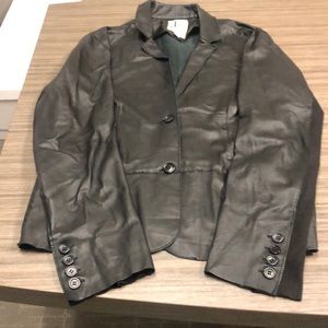 Black leather jacket